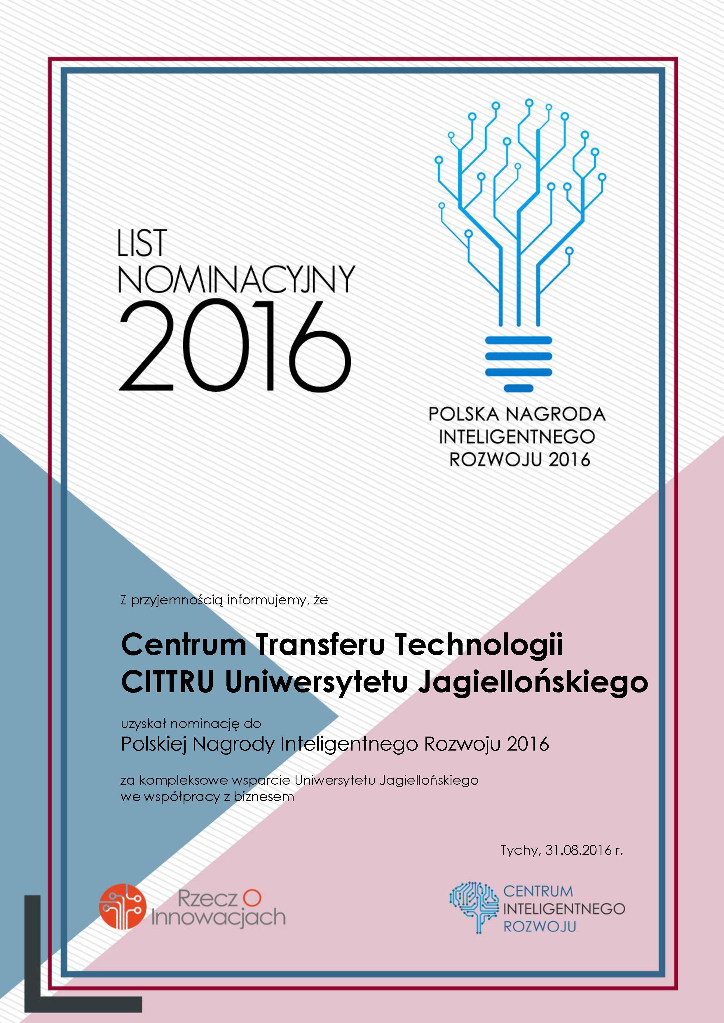 LIsto nominacyjny 2016